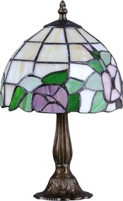 Lampka stołowa z witrażowym kloszem - S942 B2-P99