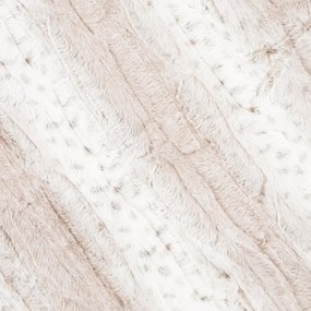Koc MART z imitacji króliczego futra ciemny beż 150x200 cm HOMLA