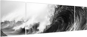 Obraz - Malowanie fal (170x50 cm)