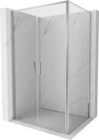 Mexen Exo-B Duo kabina prysznicowa uchylna 70 x 75 cm, transparent, chrom - 814-070-075-01-00