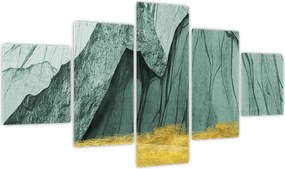 Obraz - Emerald Mountains N⁰3 (125x70 cm)