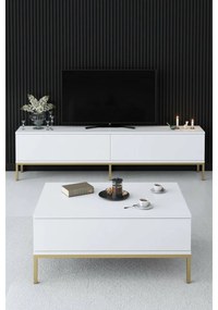 Stolik konferencyjny Lord White and Gold