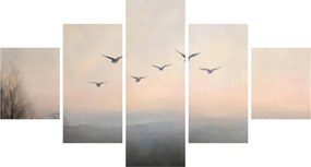 Obraz - Stado ptaków (125x70 cm)
