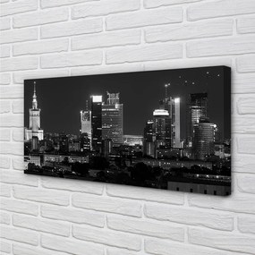Obraz drukowany na płótnie Światła Warszawskiej Metropolii