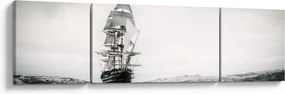 Obraz - Statek płynący po oceanie (170x50 cm)