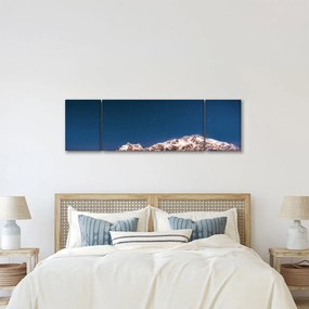 Obraz gór i nocnego nieba (170x50 cm)