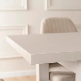 Stół Prostokątny Rozkładany SKUBI 120-160 cm Kaszmir Nowoczesny