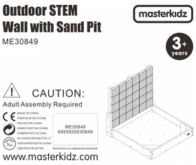 Masterkidz zestaw xxl stem wall 2w1 tablica kreatywna z piaskownicą