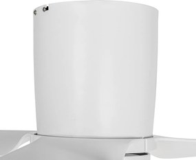 Wentylator sufitowy biały 123 cm z LED z możliwością ściemniania z pilotem - Patty