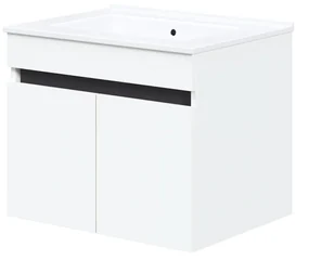 Szafka pod umywalkę FIGARO 60cm biała 2-drzwiowa