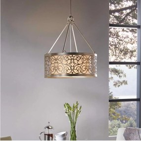 Feiss FE-ARABESQUE4 - Żyrandol na pręcie ARABESQUE 4xE27/60W/230V złoty