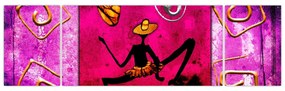 Obraz historycznego muralu (170x50 cm)