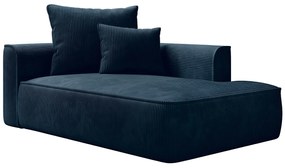 Szezląg lewostronny niebieski ze weluru PINETA