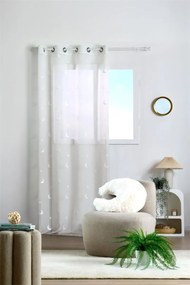 Firana z motywem księżyca 140 x 260 cm