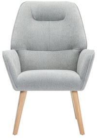 Fotel tapicerowany szary - OSIMO