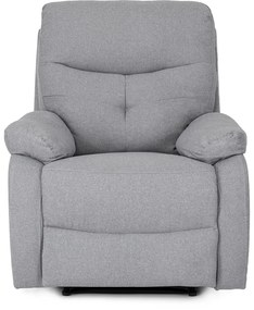 Fotel Masujący INTER 2 Rozkładany z Podnóżkiem Szary Nowoczesny