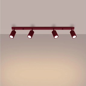 Brilagi - LED oprawa punktowa CRESTO 4xGU10/10W/230V burgundowa