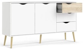 Biała komoda 147x82x39 cm Oslo – Tvilum