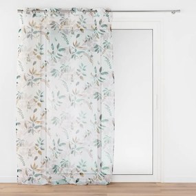 Biało-zielona firanka 140x240 cm Dilaris – douceur d'intérieur