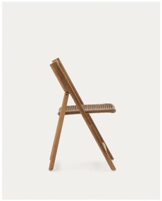 Brązowe drewniane krzesło ogrodowe Dandara – Kave Home