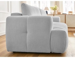Jasnoszara rozkładana/ze schowkiem sofa 251 cm Fuji – Bobochic Paris