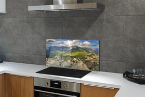 Szklany Panel Panorama Gór i Jeziora