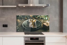 Panel szklany do Kuchni Wigilijne Nakrycie Stołu
