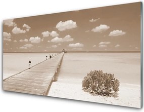 Panel Szklany do Kuchni Most Nad Morskim Brzegiem