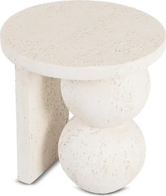 Stolik Kawowy RICO 45,5 cm Krem/Beż Nowoczesny