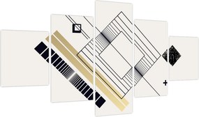 Obraz - Kształty geometryczne N⁰6 (125x70 cm)