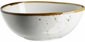Mäser Owalna miska Pintar White brązowe kropki15,5 x 13,5 cm, M