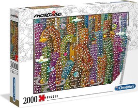 Puzzle Clementoni 2000 elementów Budynki dla dorosłych - 97,5 x 66,8 cm, materiały z recyklingu, Made in Italy