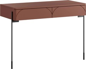 Toaletka Sonatia 100 cm z dwoma szufladami - burgund
