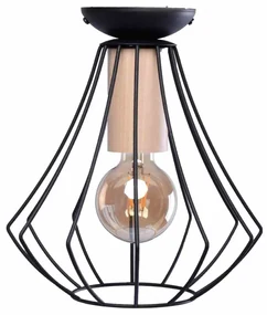 Lampa sufitowa WILL BLACK 1xE27