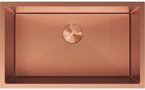 Mexen Trixo zlewozmywak stalowy 1-komorowy 750 x 440 mm, miedź HC - 6415751000-65HC