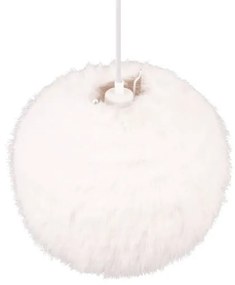 Kremowa lampa wisząca ø 35 cm Furry – Trio