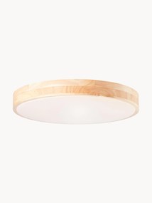 Lampa sufitowa LED z drewna z funkcją przyciemniania i pilotem Slimline