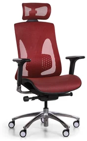 Krzesło biurowe COMFORTE II, czerwone