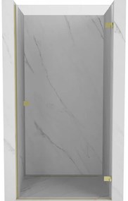 Mexen Lunar-B drzwi prysznicowe uchylne prawe 90 cm, transparent, złote - 832-090-000-50-00-P
