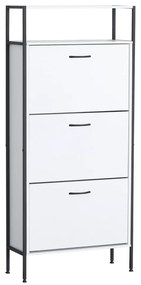 Szafka na buty TREDIS, 3 półki, biały