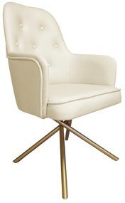 Krzesło SARA podstawa Krzyżak złota Vega02