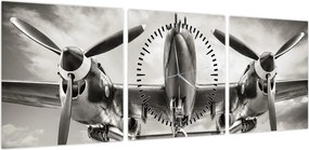 Obraz - Warbird (z zegarem) (90x30 cm)