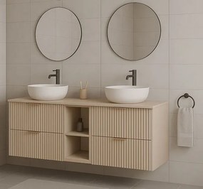 Wąska kaszmirowa półka łazienkowa 20 cm N6-G32