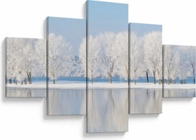 Obraz zimowego krajobrazu (125x70 cm)