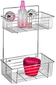 Półka łazienkowa BARI pod prysznic, Vacuum-Loc - 2 poziomy, WENKO