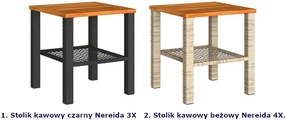 Stolik kawowy technorattanowy do ogrodu - Livers 4X