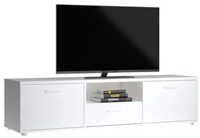 Biała szafka pod TV 147x38 cm Media – Tvilum