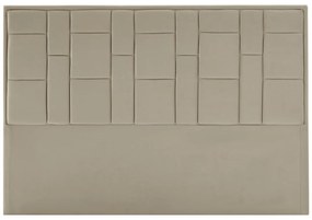 Zagłówek do łóżka 160 cm - Welur - Taupe - HERMINE