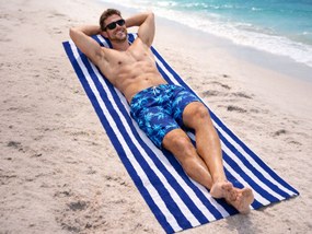 Ręcznik plażowy-torba 2w1 80x160 niebieski 80x160 cm