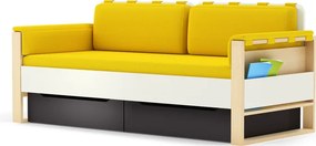 Sofa Loft szer. 195 cm z materacem, bocznymi i tylnymi poduszkami Plus Timoore